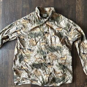 New Columbia Camouflage Button Shirt
